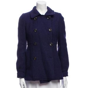 Vintage Marc Jacobs navy blue wool coat